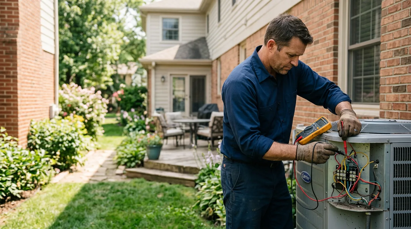 HVAC technician working near North Loup, NE